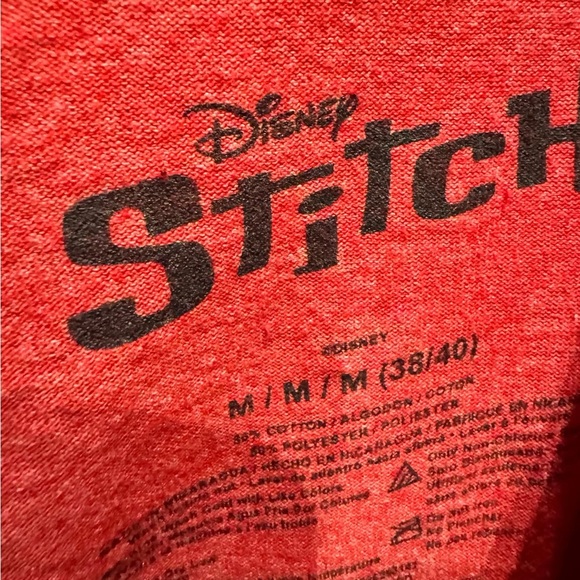 Red Hangry Stitch T-Shirt Disney MEDIUM - Picture 3 of 3